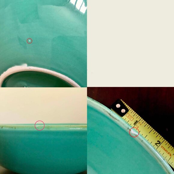 GUC Italian Maioliche Jessica Aqua Pasta / Serving Bowl - Picture 9 of 9